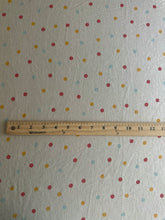 Load image into Gallery viewer, Jersey slub rayon spandex: Cream fun polka dots ⭐️
