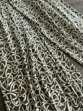 Load image into Gallery viewer, ITY: 3 YD CUT REMNANT Light olive white abstract design ⭐️
