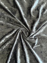 Load image into Gallery viewer, Crushed velvet: 1/2 YD CUT REMNANT Silver ⭐️

