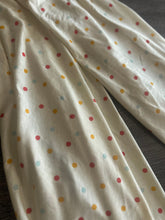 Load image into Gallery viewer, Jersey slub rayon spandex: Cream fun polka dots ⭐️
