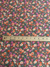 Load image into Gallery viewer, Ribbed knit: Brown magenta orange floral ⭐️
