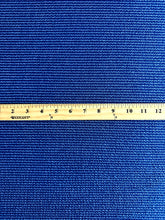 Load image into Gallery viewer, Urban ribbed knit: 3.5 YD CUT REMNANT Royal blue white stripe ⭐️
