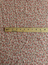 Load image into Gallery viewer, Linen: 3.75 YD CUT REMNANT Peachy pink beige flowers ⭐️
