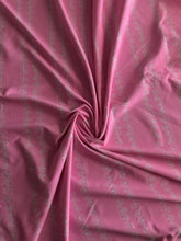 Load image into Gallery viewer, Swim spandex: 2.25 YD CUT REMNANT Bright pink white design ⭐️
