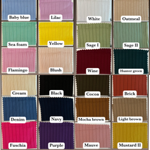 Load image into Gallery viewer, Brushed ribbed knit: 8x3 Yummy brushed rib: Solid colors ⭐️
