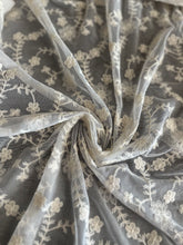Load image into Gallery viewer, Mesh embroidered: REMNANT(S) Ivory embroidered floral ⭐️
