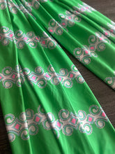 Load image into Gallery viewer, Swim spandex: REMNANT(S) Lime green fancy pattern ⭐️
