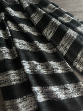 Load image into Gallery viewer, Hacci brushed sweater knit: 3.25 YD CUT REMNANT Charcoal black ⭐️
