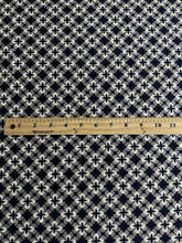 Load image into Gallery viewer, ITY w/ puff: 1.25 YD CUT REMNANT Black gray white geometric print ⭐️
