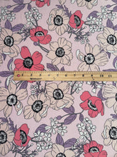 Load image into Gallery viewer, Double brushed poly: Dusty pink floral ⭐️
