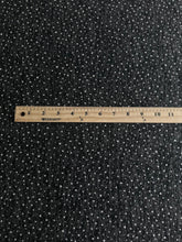 Load image into Gallery viewer, Sweater knit: 2 YD CUT REMNANT Charcoal black white dots ⭐️
