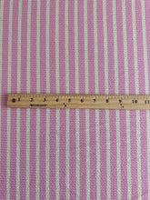 Load image into Gallery viewer, Urban ribbed knit: 4 YD CUT REMNANT Cream pink stripes ⭐️
