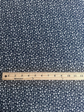 Load image into Gallery viewer, Double brushed poly: Dark navy small floral ⭐️
