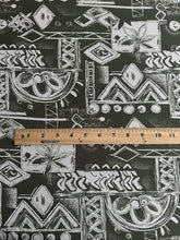 Load image into Gallery viewer, ITY w/ puff: 2.5 YD CUT REMNANT Moss green white tribal inspired design ⭐️
