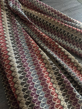 Load image into Gallery viewer, Lace: 1.5 YD CUT REMNANT Burgundy red beige design ⭐️
