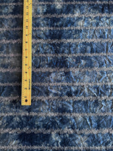 Load image into Gallery viewer, Embroidered eyelet woven: 3.5 YD CUT REMNANT Dark blue tie dye ⭐️
