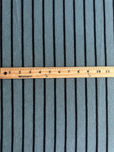 Load image into Gallery viewer, Sweater knit: 3 YD CUT REMNANT Steel black stripes ⭐️
