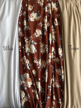 Load image into Gallery viewer, Double brushed poly: Copper delicate beige floral ⭐️
