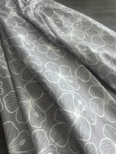 Load image into Gallery viewer, Double brushed poly: Silver pretty flowers ⭐️
