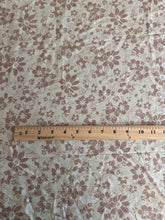Load image into Gallery viewer, Rayon challis woven: 3 YD CUT REMNANT Beige tan floral ⭐️

