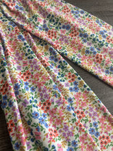 Load image into Gallery viewer, Brushed ribbed knit: White vibrant multi color floral ⭐️
