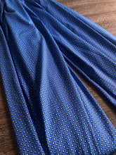 Load image into Gallery viewer, Swim spandex: 3.5 YD CUT REMNANT True blue square print ⭐️
