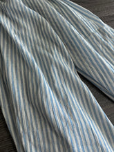 Load image into Gallery viewer, Woven: REMNANT(S) Baby blue off white gold lines ⭐️
