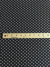 Load image into Gallery viewer, Sweater knit: 4.5 YD CUT REMNANT Charcoal brown undertone white polka dots ⭐️
