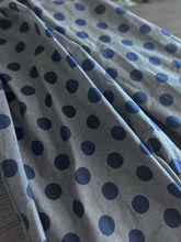 Load image into Gallery viewer, Chambray: REMNANT(S) Denim color navy polka dots ⭐️
