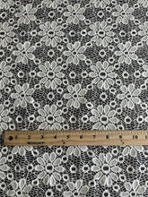 Load image into Gallery viewer, Stretchy lace: Ivory floral ⭐️
