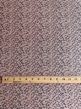 Load image into Gallery viewer, Sweater knit (lightweight): 4.25 YD CUT REMNANT Pink silver navy glitter pebbles ⭐️
