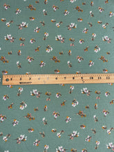 Load image into Gallery viewer, Brushed ribbed knit: Dark pistachio floral ⭐️
