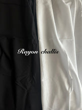 Load image into Gallery viewer, Rayon challis woven: Black &amp; White ⭐️
