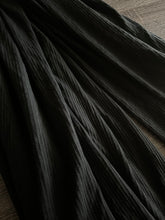 Load image into Gallery viewer, Brushed ribbed knit: 1.75 YD CUT REMNANT Black ⭐️
