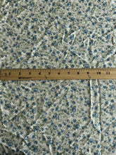 Load image into Gallery viewer, Linen: 2.25 YD CUT REMNANT Off white blue green floral ⭐️
