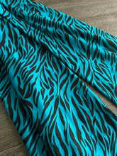 Load image into Gallery viewer, Double brushed poly: Teal black zebra ⭐️
