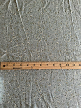 Load image into Gallery viewer, Rayon crinkle woven: 2.5 YD CUT REMNANT Light sage blue hint of yellow floral ⭐️
