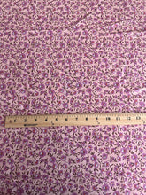 Load image into Gallery viewer, Cotton woven: 3 YD CUT REMNANT Pink light magenta brown floral ⭐️
