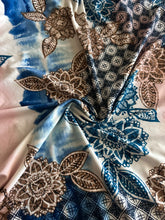 Load image into Gallery viewer, Double brushed poly: 2 YD CUT REMNANT Bohemian floral tie dye style ⭐️
