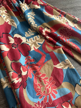 Load image into Gallery viewer, Oakley sweater knit: Teal tan burgundy floral ⭐️
