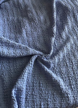 Load image into Gallery viewer, Stretchy poly blend knit: 2.75 YD CUT REMNANT Blueberry scrunch ⭐️
