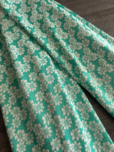 Load image into Gallery viewer, Stretchy knit: 3 YD CUT REMNANT Mint floral ⭐️
