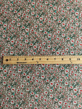 Load image into Gallery viewer, ITY Venezia: 2 YD CUT REMNANT Light olive off white burnt red turquoise floral ⭐️
