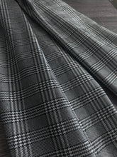 Load image into Gallery viewer, Double knit: REMNANT(S) Black gray plaid ⭐️
