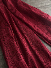 Load image into Gallery viewer, Stretch lace (scalloped edge): Burgundy ⭐️
