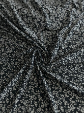 Load image into Gallery viewer, ITY: 3 YD CUT REMNANT Dim black abstract design ⭐️
