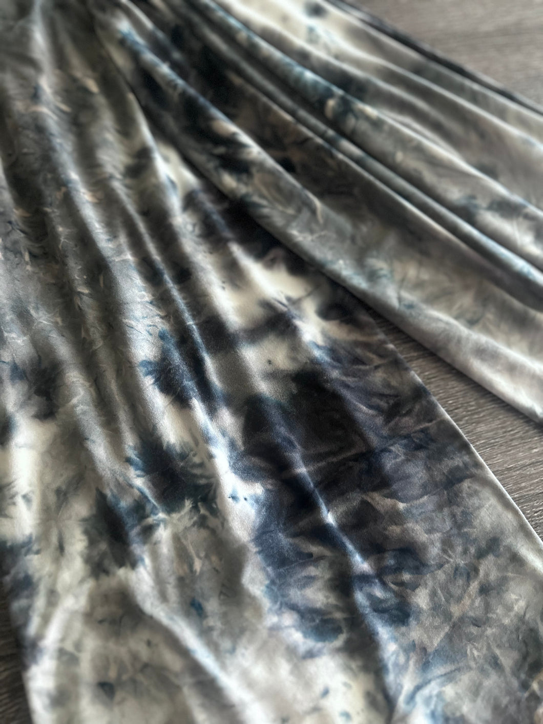 Double brushed poly: Electric tie-dye ⭐️