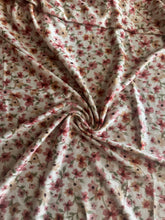Load image into Gallery viewer, Oakley sweater knit: 3.5 YD CUT REMNANT Tan taupe mulberry floral ⭐️
