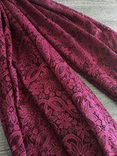 Load image into Gallery viewer, Stretch lace: Burgundy floral ⭐️
