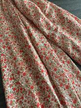 Load image into Gallery viewer, Linen blend: REMNANT(S) Beige pink red forest floral ⭐️
